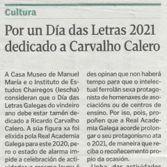 La Voz de Galicia, 21/04/2020